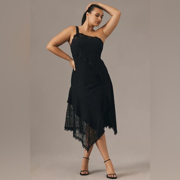 Anthropologie Asymmetrical Lace Dress - Picture 5 of 14